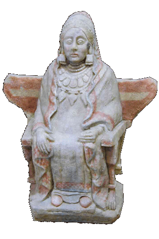 Dame auf dem Thron - Spanien 400 v Chr